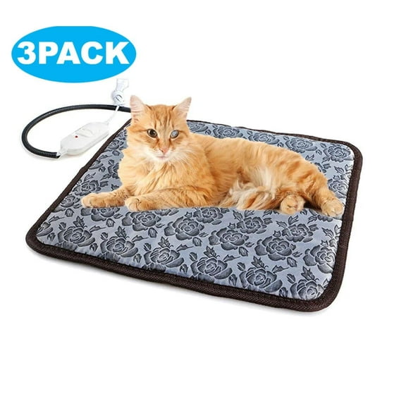 Electric Heating Pad for Dog Bed Outdoor or Home for Dog House Crate Pad for Small Medium Pet Cat Puppy Waterproof Easy Clean Long Chew Proof Cord