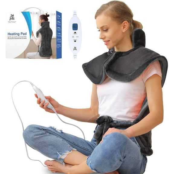 Electric Heating Pad Bob and Brad Weighted Heated Wrap for Thigh and Shoulder Neck Back Pain Relief, Mothers Day Gifts for Mom, Machine Washable