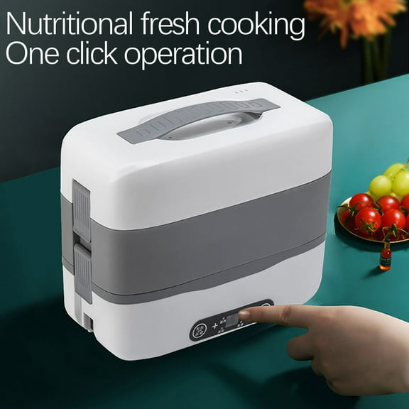 Electric Heating Portable Heater, Double-layer Intelligent Reservation Home Lunch Box, Cooking, 4 Removable 304 Stainless Steel Containers,, Smart Household Appliances