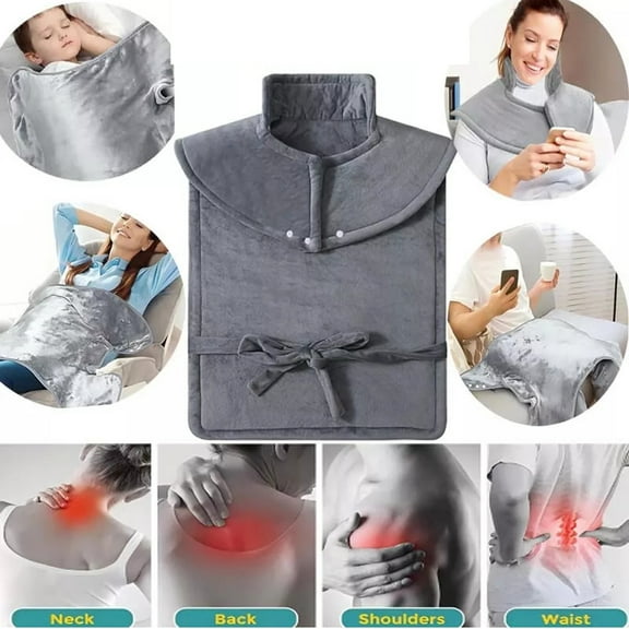 Electric Heating Shawl Soft Cozy Heated Blanket for Neck & Shoulders for Autumn Winter Therapy Machine Washable