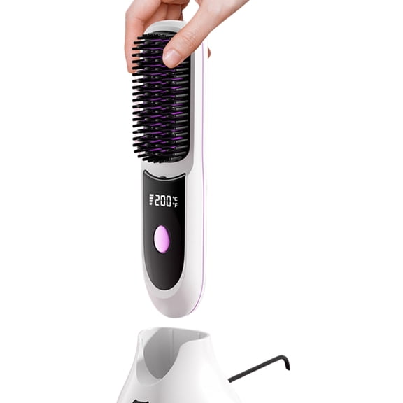 Electric Heating Straight Hair Comb Portable Negative Ion Styling Tool
