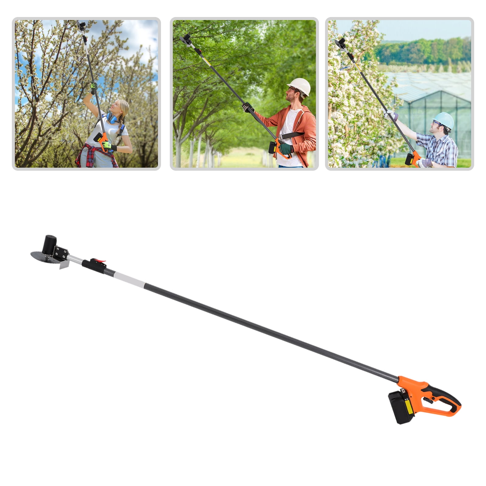 Electric Hedge Trimmer, Electric Pole Saw for Tree Trimming, Lithium Battery Powered Pole Hedge Trimmer
