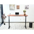 thumbnail image 1 of Electric Height Adjustable Desk, Manager Style, 30"x60", Deep Mahogany, 1 of 11