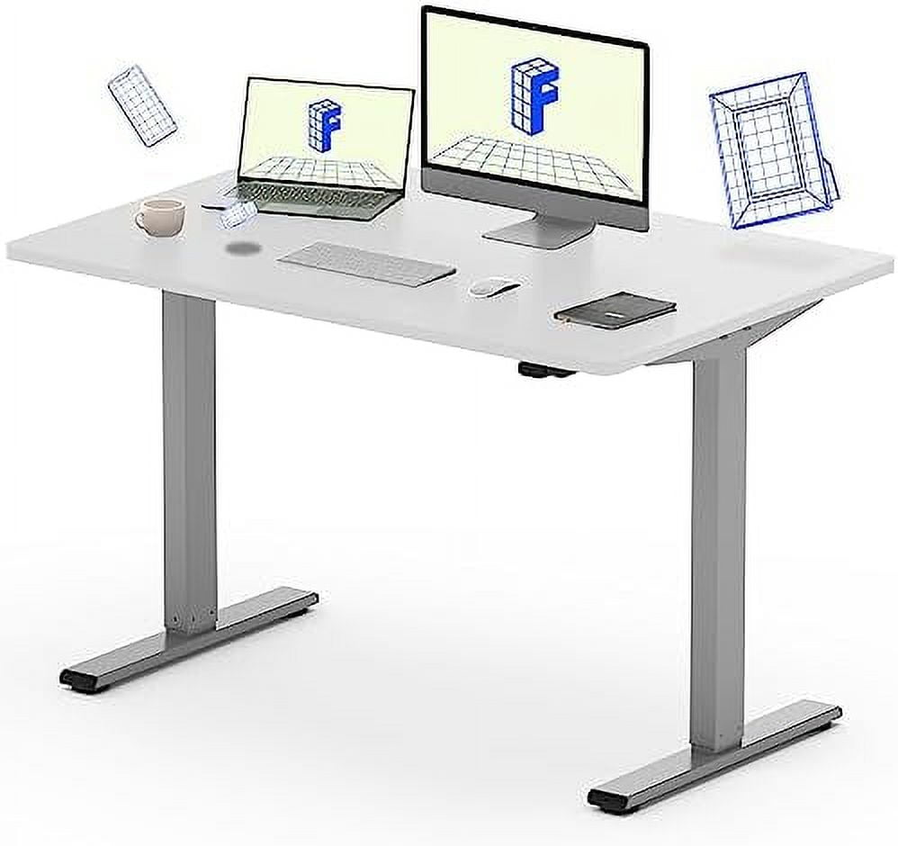 Electric Height Adjustable Standing Desk Heavy Duty Steel Stand Up Desk
