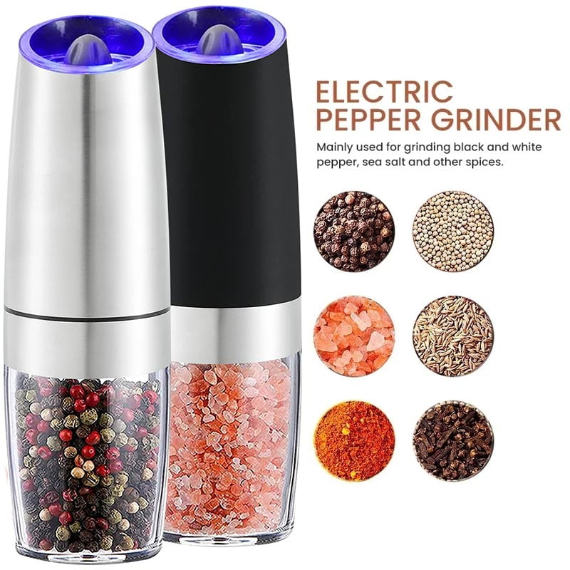 Electric Herb Coffee Pepper Grinder Set Automatic Gravity Induction Pepper Shaker Grinder