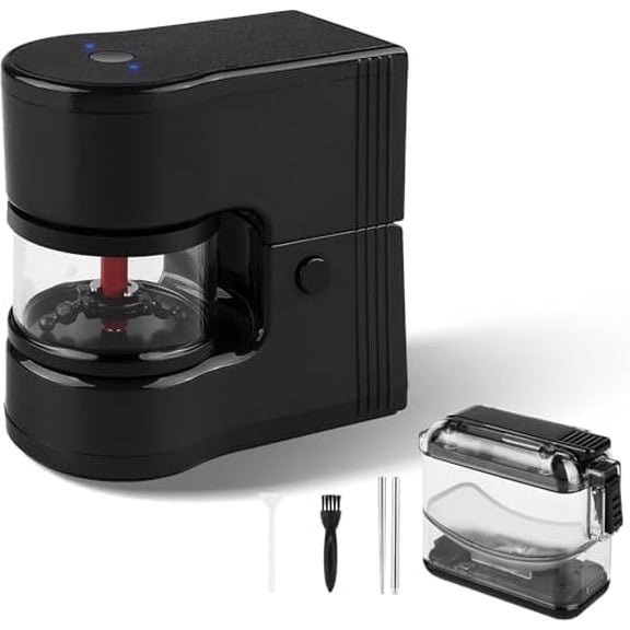 Electric Herb Grinder Portable, 1g Capacity, 1800mah Battery Powered, with 12g Storage Box$$Home Decor, Kitchen, & Other