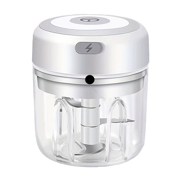 Electric Herb Grinder for Spice- Efficiency 3.4oz Large Grinder for Grinding Fresh and Dry Herb, Portable USB Charge with Clear Chamber, for Fruit,Spices Garlic,Meat.