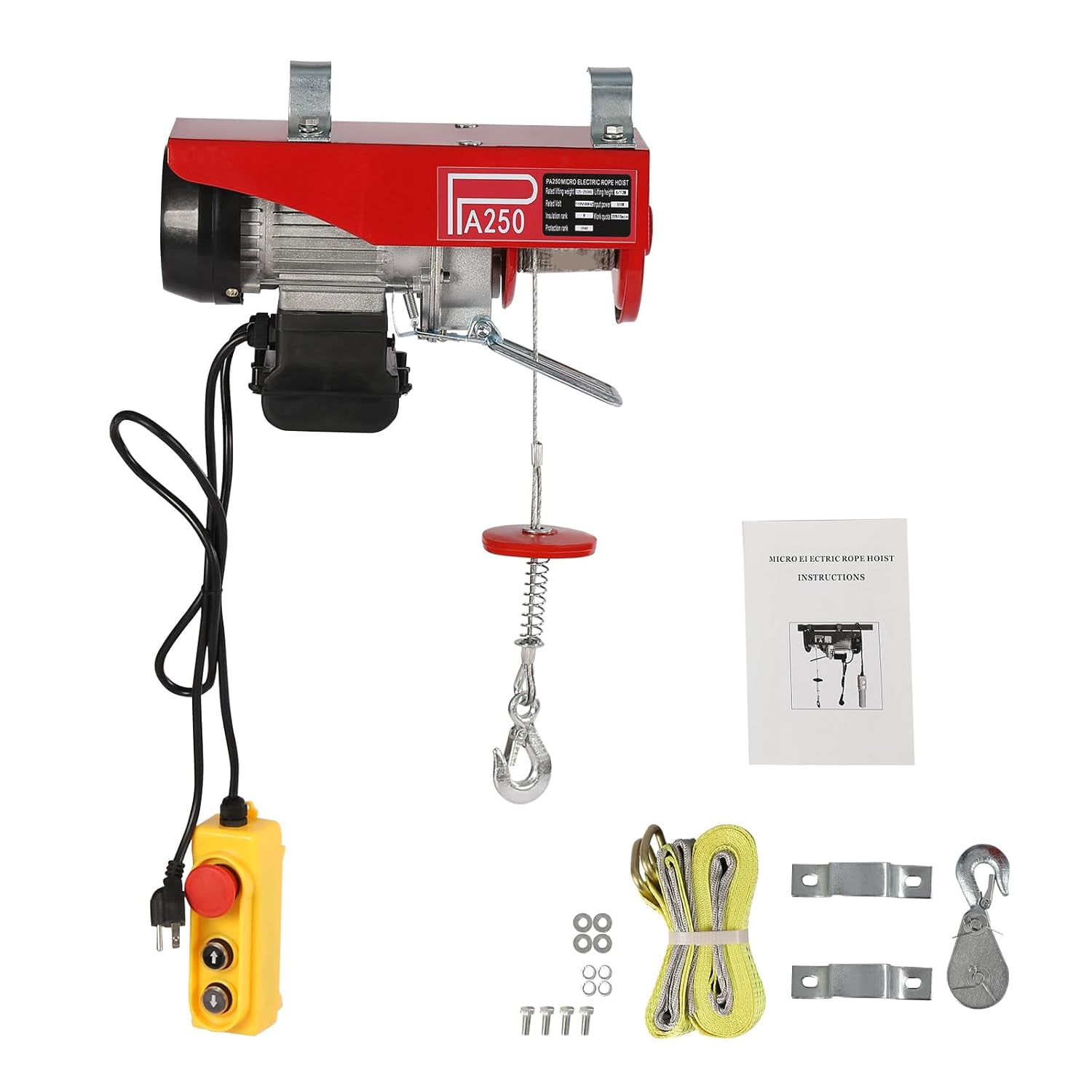Anbull Portable Electric Winch/Hoist AC 100-240V Corded Electric Winch