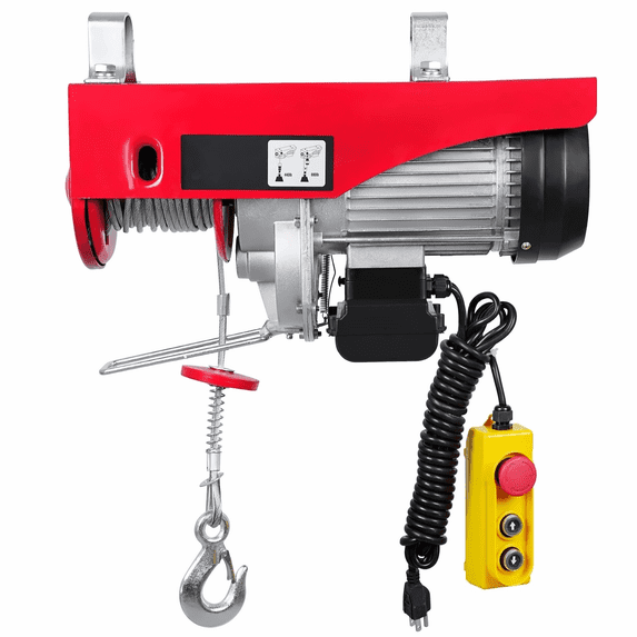 Electric Hoist 880lbs, 110V Wired Remote Lift - Garage Attic Warehouse - 20-40ft Height