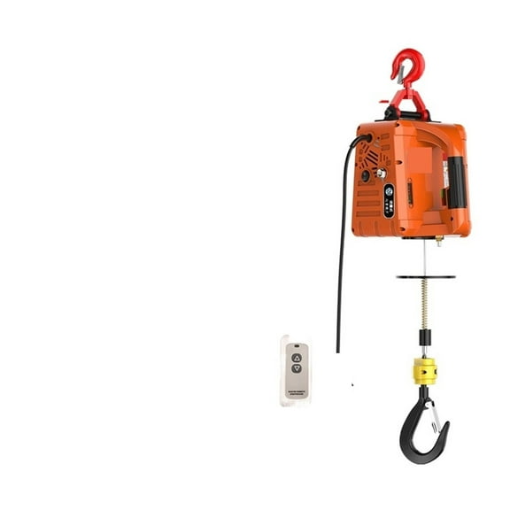 Electric Hoist Lift Portable Crane, 100-500KG Upgrade Electric Winch With Remote Control, Steel Wire Rope Lifting Hoist