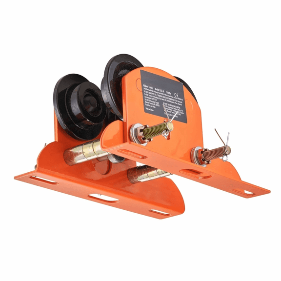 Electric Hoist Trolley 1100 lb Capacity - EcoTideGoods 0.5 Ton Manual Beam Trolley for I-Beam, Curved Track, PA200-500 Hoists, Adjustable 2.36-4.72" Flange Width