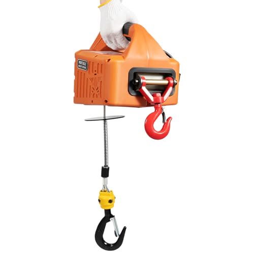 Electric Hoist Winch, 1100lbs Portable Electric Winch, 1500W 110V Power Winch Crane, 25ft Lifting Height, w/Wireless Remote Control, Overload Protection for Lifting Towing$$Tools & Hardware Other