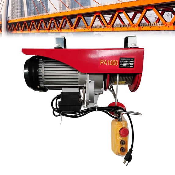 Rc Switch Library Electric Hoist Winch Portable, 110V 2200LBS Electric Winch with Handle ...