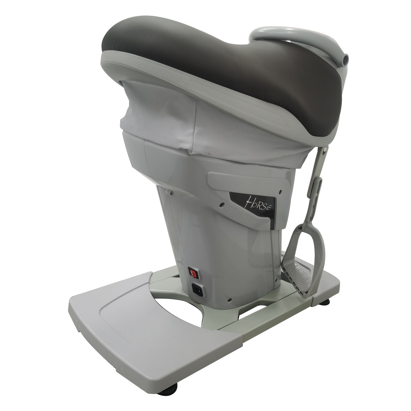 Electric Horse Riding Exercise Machine Home Shaping Fitness Training Equipment 110V Grey