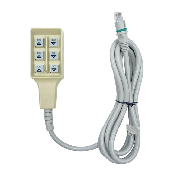 Electric Hospital 6 Button Bed Remote Replacing Invacare Hand Control Model 1115290 Replacement