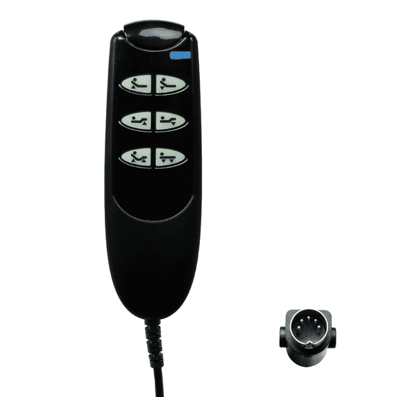 6 Button 5 Pin Remote Hand Control Handset for Electric Hospital Beds Model 15030 and Delta Ultra Light 1000 Semi