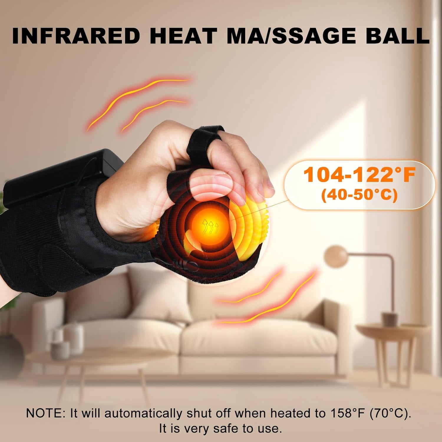 heating vibrating massage ball Amazon.com: Vibrating Massage Ball with Heat main image 0
