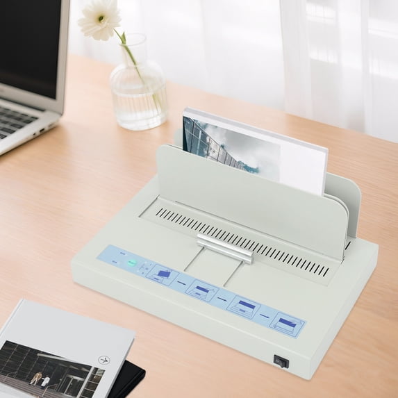 Electric Hot Melt Glue Binding Machine A4 Paper Book Binder 50mm Thickness Max