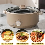 Electric Hot Pot, 3L Large Capacity Non-Stick, 3 Power Levels,Multifunctional Ramen Cooker Rapid Noodles Electric Cooker, for Boiling Stewing Hotpot Pots Electric Cooking Ramen Cooker