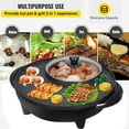 thumbnail image 1 of Electric Hot Pot and Grill Combo, 110V Hot Pot with Grill 2 in 1, Multifunctional Smokeless Korean Barbecue Grill, Capacity for 3-5 People, Suitable for Korean BBQ, Shabu and Soup, 1 of 9