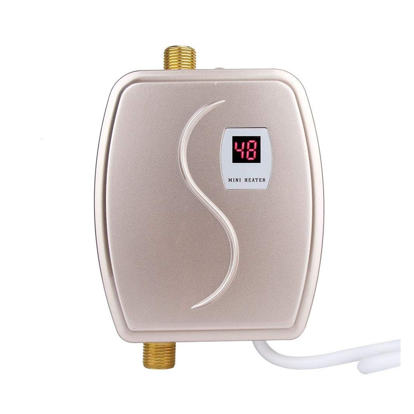 Electric Hot Water Heater Instant Kitchen Bathroom Instantaneous Tankless Heating Shower Watering Heaters LED Display ,Safety Protections