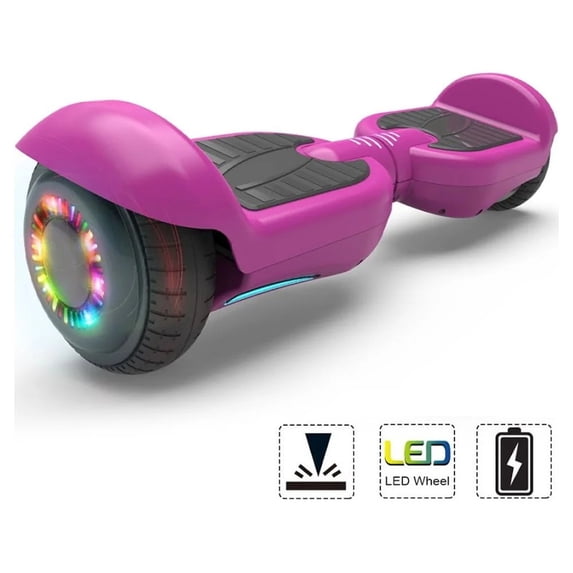 Electric Hoverboard with New Version Bluetooth Hover Board, Chrome and Design Color Self-Balance Electric Scooter