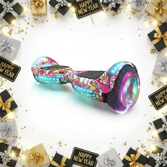 Mosta Electric Hoverboard with New Version Bluetooth Hover Board, Chrome and Design Color Self-Balance Electric Scooter