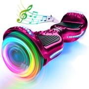 Electric Hoverboard with New Version Bluetooth Hover Board, Chrome and Design Color Self-Balance Electric Scooter
