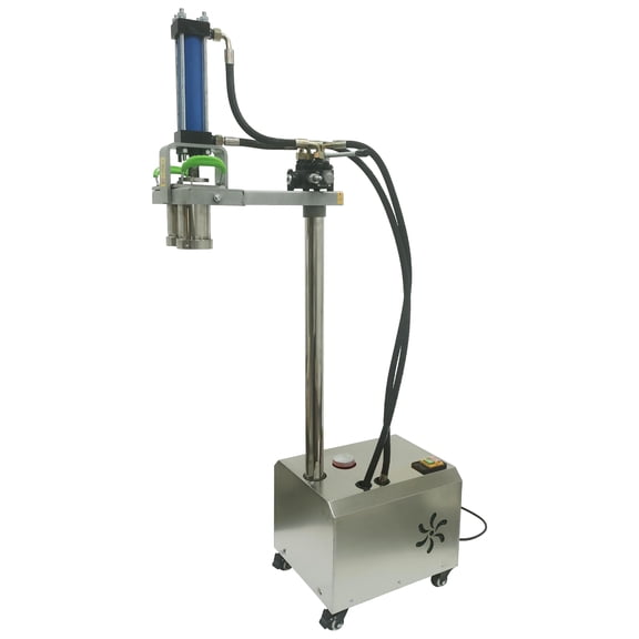 Electric Hydraulic Dual-Barrel Noodle Maker Stainless Steel Vertical Fresh Ramen Making Machine