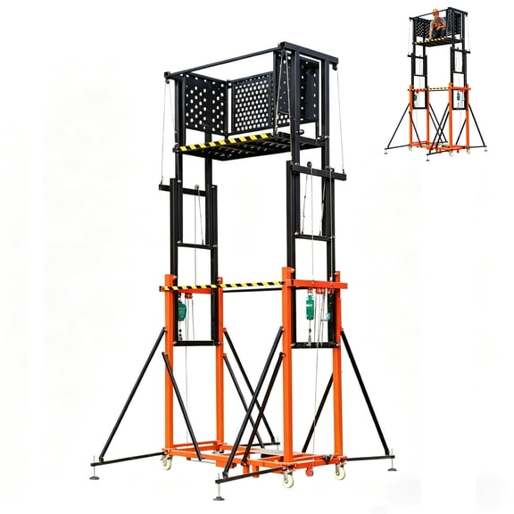 Electric Hydraulic Lift Table Cart, Heavy Duty Scissor Lift Table with Retractable Platform for Warehouse, Material Handling & Logistics