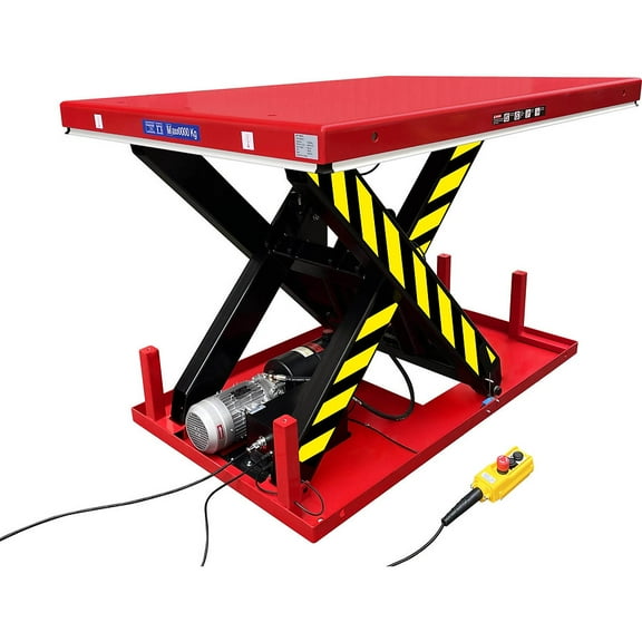 Electric Hydraulic Scissor Lift Table, 13,200 lb. Capacity, 67" x 47-1/4"