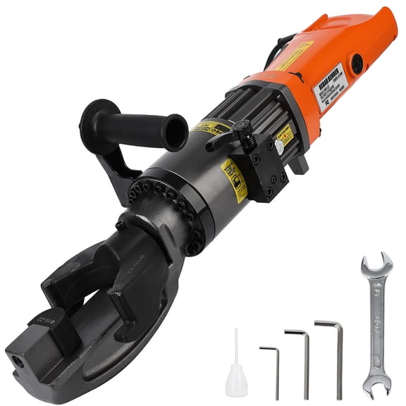 Electric HydraulicRe-barBender, 110V, Bending up to 5/8 Inch #5 16mmRe-bar/7/8 Inch #7 22mmRe-bar/ 1 Inch #8 25mmRe-bar Bending Angle 0-130 Degrees, Hand Held Bender Machine