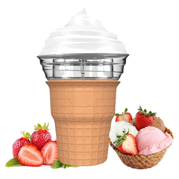 Electric Ice Cream Maker Machines, Homemade DIY Mini Dessert Yogurt Dessert Maker Cup, Mini Kitchen Appliance Tool for Summer Desserts