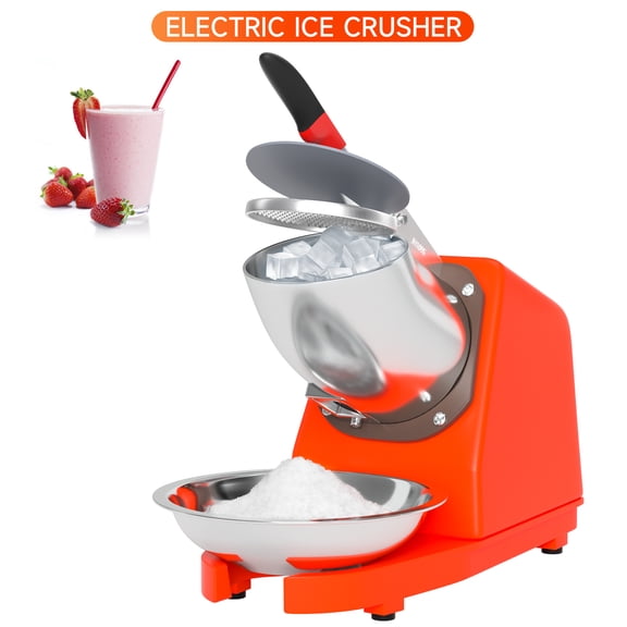 Electric Ice Crusher Machine 300W Shaver Shaved Ice Snow Cone Maker 143lbs Ora