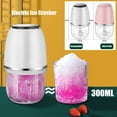 thumbnail image 1 of Electric Ice Crusher Multipurpose Ice Grinder Ice Crushing Machine - Pink, 1 of 10