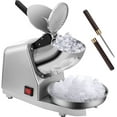 thumbnail image 1 of Electric Ice Crusher Shaver 4 Blades Snow Cone Maker Machine Silver 210lbs/hr with Ice Pick for Home and Commercial Use, 1 of 7