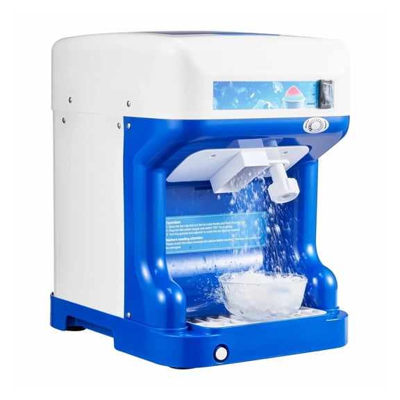 Electric Ice Shaver Crusher - 286lbs/Hour Snow Cone Maker with 2L Box, 250W - Shaved Ice Machine for Parties, Home & Snack Bars (Blue)