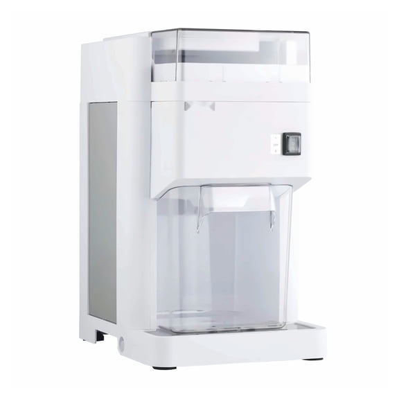 Electric Ice Shaver Machine, 1.8L Large Capacity Ice Crusher - 300W Stainless Steel Blade, for Bar, Cocktails, Seafood, Home Party - White