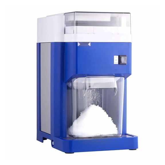 Electric Ice Shaver Machine, 1.8L Large Capacity Snow Cone Maker, 300W Stainless Steel Blades, Fine Fluffy Shaved Ice for Home, Party, Restaurant - Blue