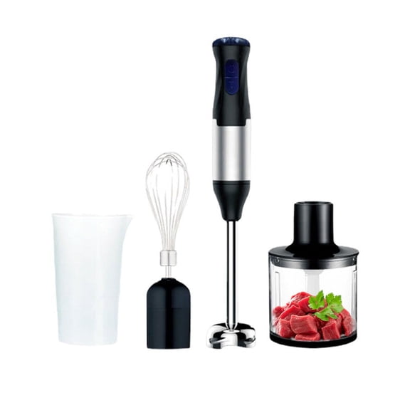 Electric Immersion Hand Blender Portable Stick Mixer 5 Mixing Speed, Meat Grinder with Stainless Steel Blades Meat, Vegetable, Fruit, Baby Food
