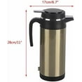 thumbnail image 1 of Electric In-car Kettle, 1000ML 12V/24V Stainless Steel Electric In-car Kettle Travel Thermoses Heating Water Bottle (24V), 1 of 8