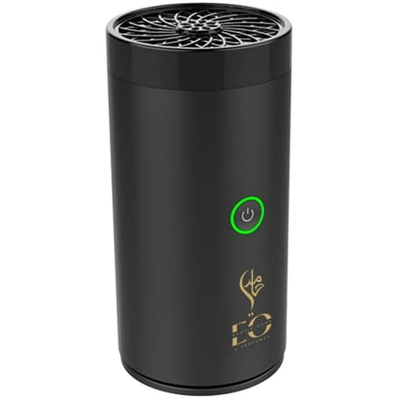Electric Incense Burner, Portable USB Rechargeable Smart Electronic Incense Burner, Aroma Diffuser Arabian bakhoor Burner for Home & Car Use (Black)