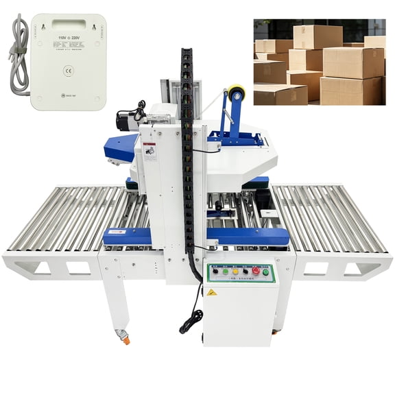Electric Induction Box Sealing Machine Full Automatic Double-Flap Case Sealer Tape 110V