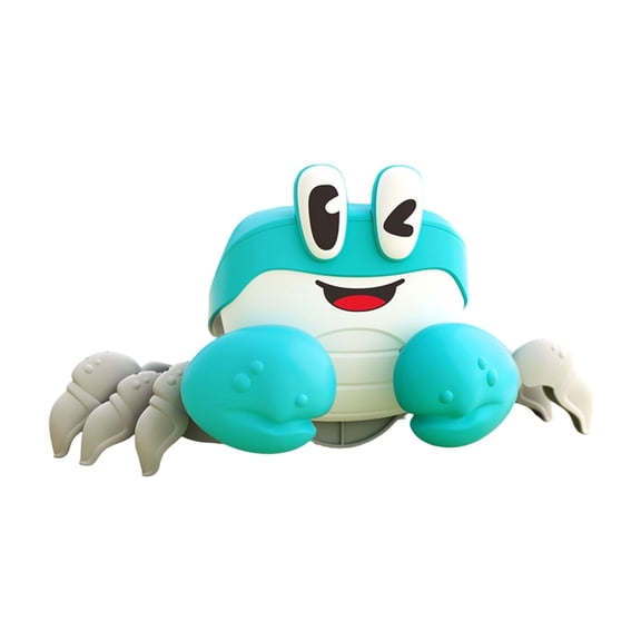 Electric Induction Escape Crab Toy, Light & Sound Effects, Obstacle Avoidance, Requires 3 Aa Batteries (Not Included), Teal - For Teens, Teenagers, S