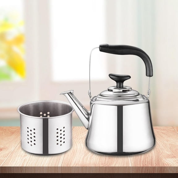 Electric Induction Gas Stainless Scalding Handle with Tea Spill Rust Tableware Teapot for Boiling Water