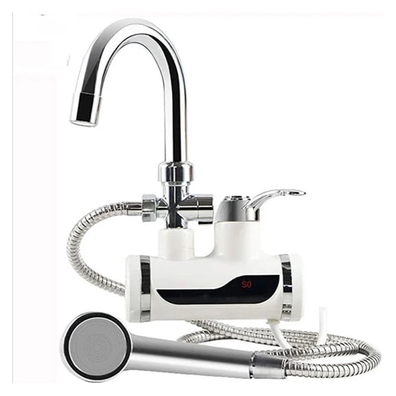 Electric Instant Hot Water Faucet Water heater Fast Heating with LED Temperature Display Tankless Tap For Kitchen Shower