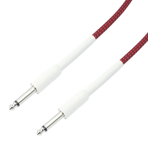 Electric Instrument Cable 6.35 to 6.35 Cord for Electric Mandolin Guitar Cable Mesh Line