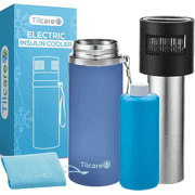 Tilcare Electric Insulin Cooler Travel Case with USB Charger & Bio Gel, Unlimited Hours, Holds up to 6 Pens, TSA-Approved, Regular Size