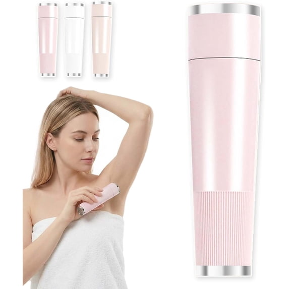 Electric Intimate Hair Trimmer, Rechargeable Cordless Female Electric Razor, Body Hair Trimmer for Legs, Underarms & Face (Pink)