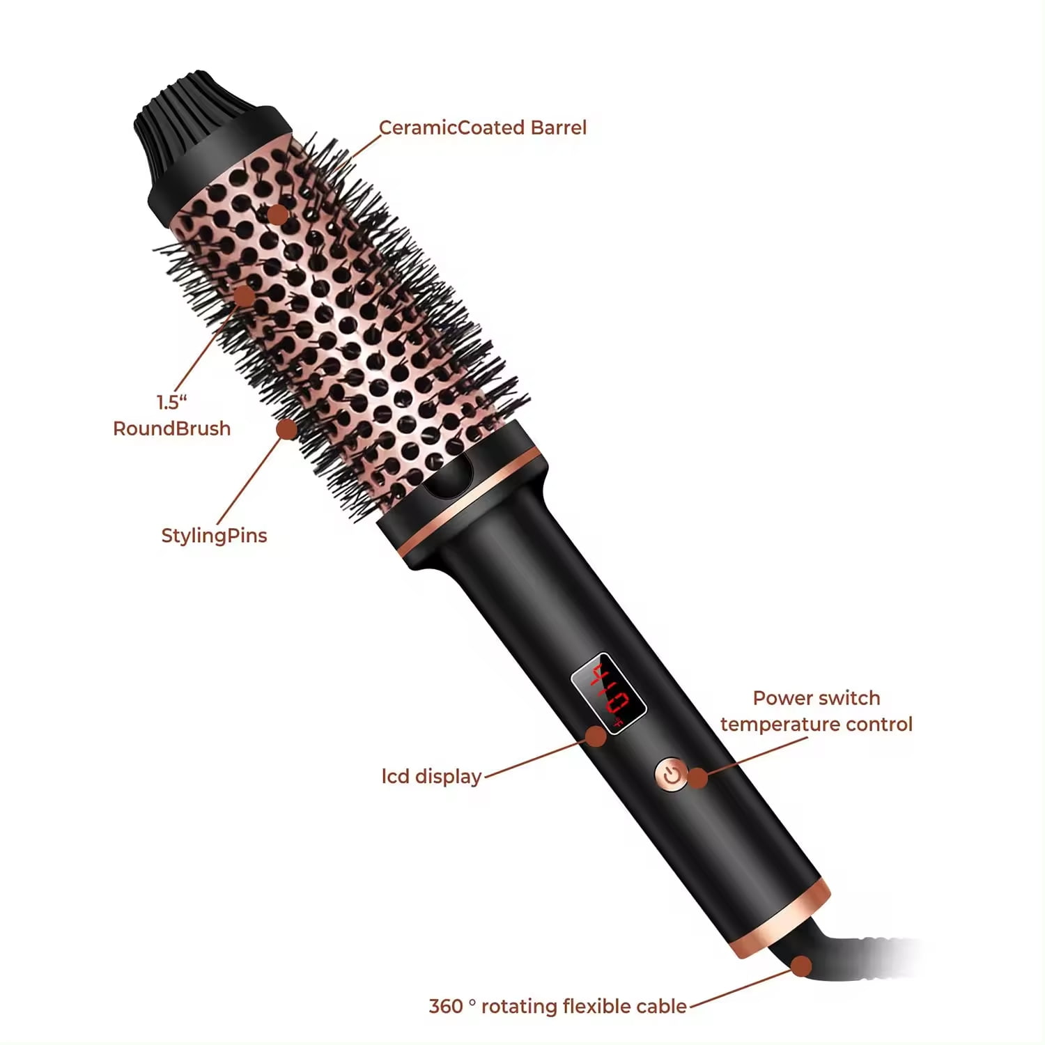 Heated roller brush sales